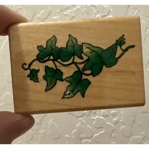 Comotion Ivy Leaf Vine Border 828 Wood‎ Mounted Rubber Stamp
